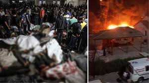 İsrail, Gazze'de sivillerin sığındığı hastaneyi vurdu! En az 500 kişi hayatını kaybetti