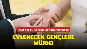 Evlenecek Gençlere 150 Bin TL Krediyi İçeren Kanun Teklifi Meclis'te