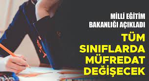MEB tüm sınıflarda müfredat değişikliği yapacak
