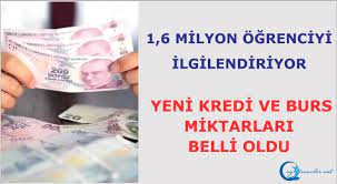 Yeni Kredi ve Burs Miktarları