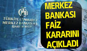 Türkiye Cumhuriyet Merkez Bankası, Faiz Oranını Açıkladı.