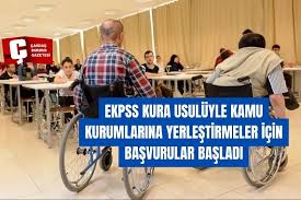 EKPSS kura usulüyle kamu kurumlarına yerleştirmeler için başvurular başladı
