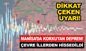 Manisa'da Gece Saatlerinde Korkutan Deprem
