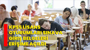 KPSS Lisans oturumları sınava giriş belgeleri erişime açıldı
