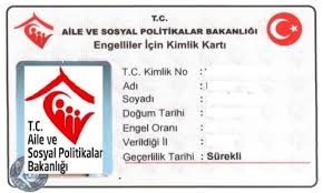 e-Devlet üzerinden 234 bin 588 engelli kimlik kartı verildi