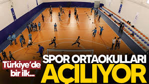 Türkiye'nin ilk spor ortaokulları açılıyor