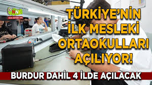 Türkiye'nin ilk mesleki ortaokulları 4 ilde öğrenci kabul edecek
