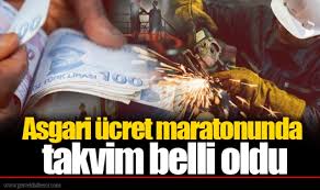 Asgari ücret maratonunda takvim belli oldu