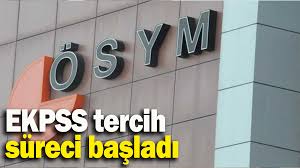 EKPSS tercih süreci başladı