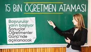 15 bin sözleşmeli öğretmen ataması için tercih başvuruları yarın başlıyor