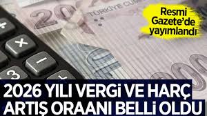 Milyonlarca vatandaşı ilgilendiren 2026 yılı vergi ve harç tutarları belli oldu