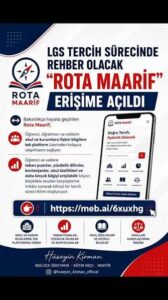 LGS tercihinde öğrencilere rehber olacak Rota Maarif erişime açıldı